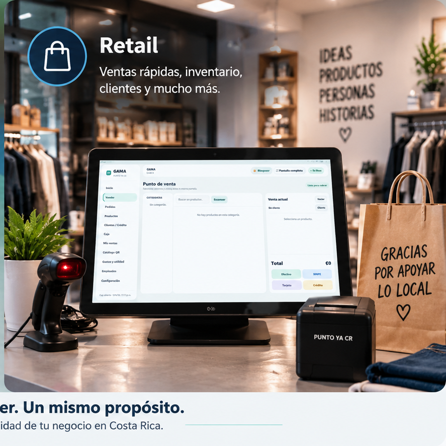 PUNTO YA CR para Retail